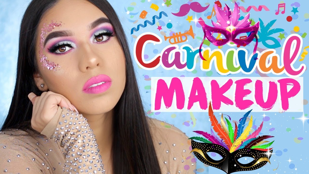 MAQUILLAJE COLORIDO DE CARNAVAL