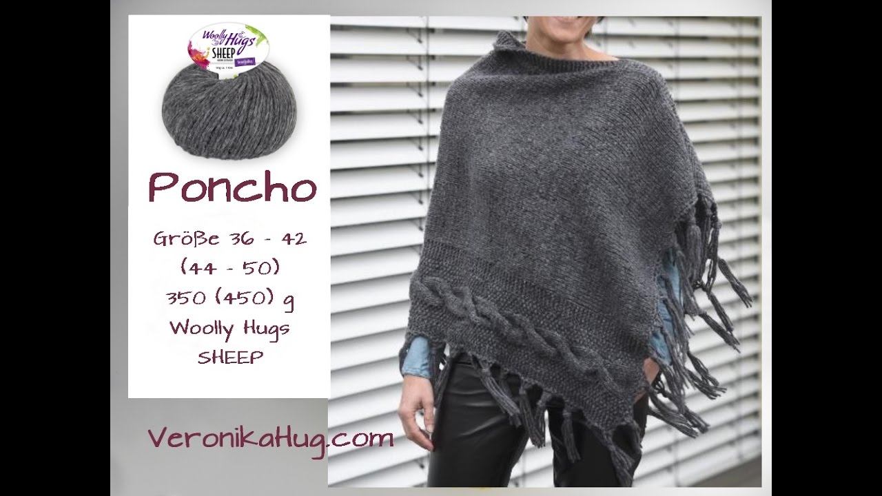 Poncho in Grey