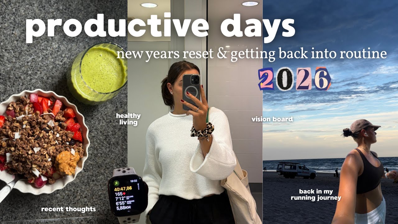 getting back into routine | productive days & healthy habits ⭐️ *weekly vlog*
