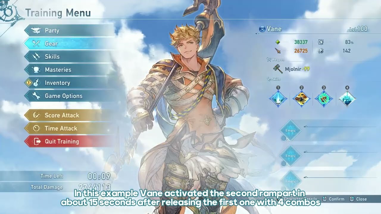 Even Faster Rampart Cooldown with Vane | Granblue Fantasy: Relink