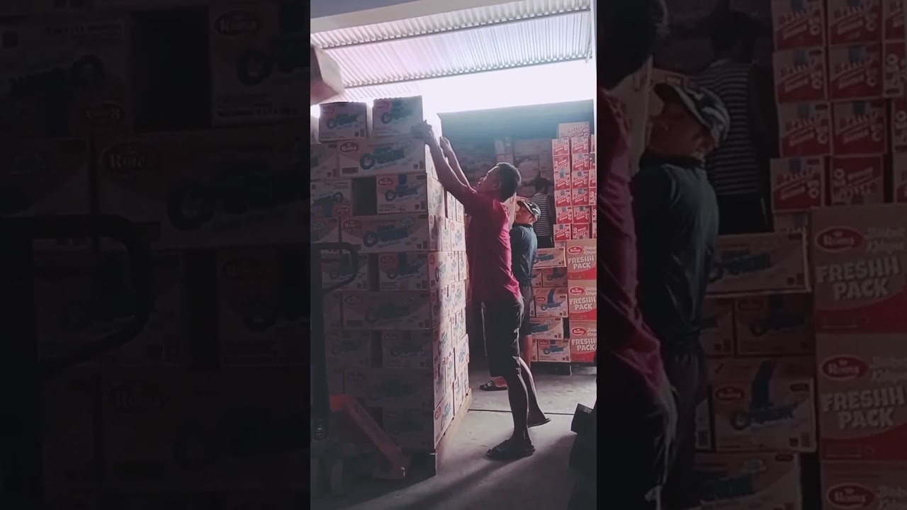 TKBM /Bongkar Muat Barang Di Container 20 Fit.