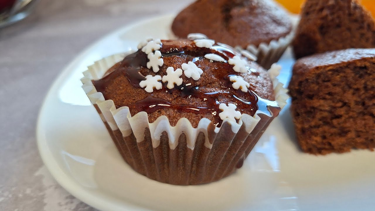 Piernikowe Muffinki bezglutenowe🎄✨ ☃️ Szybki przepis na zdrowe muffiny 🎄😉😍