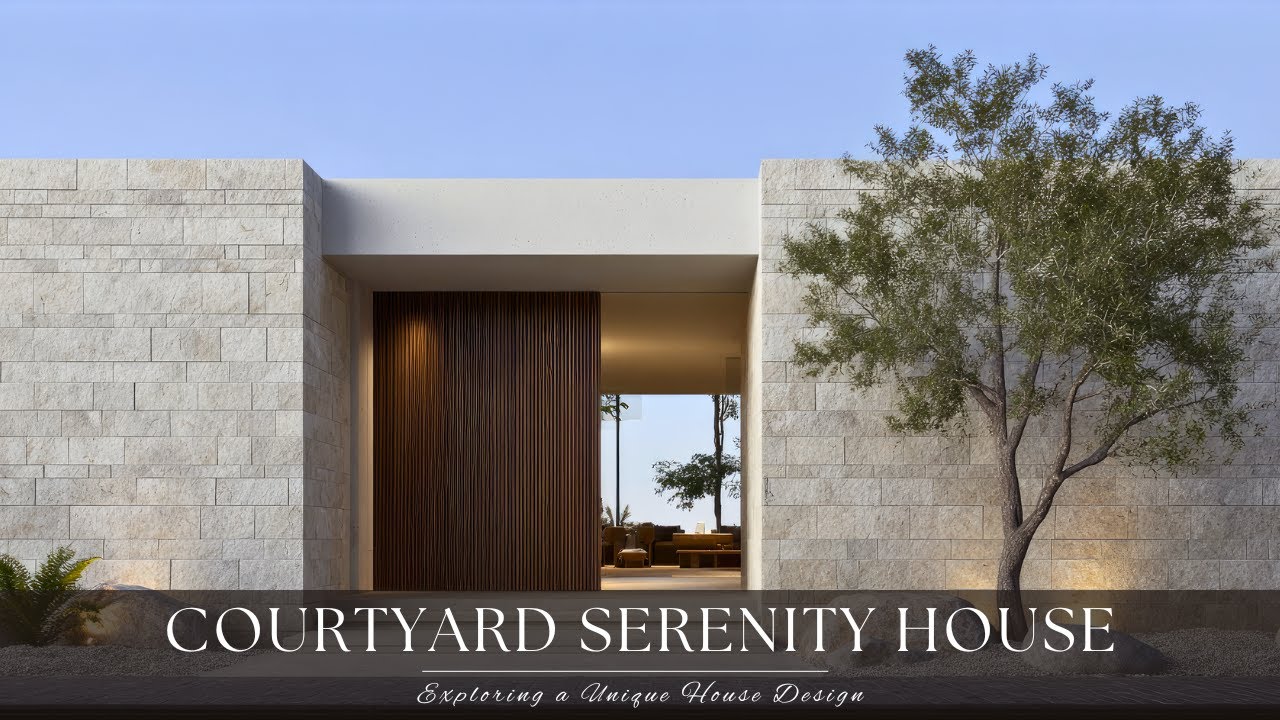 Courtyard Serenity House – Exploring a Unique House Design