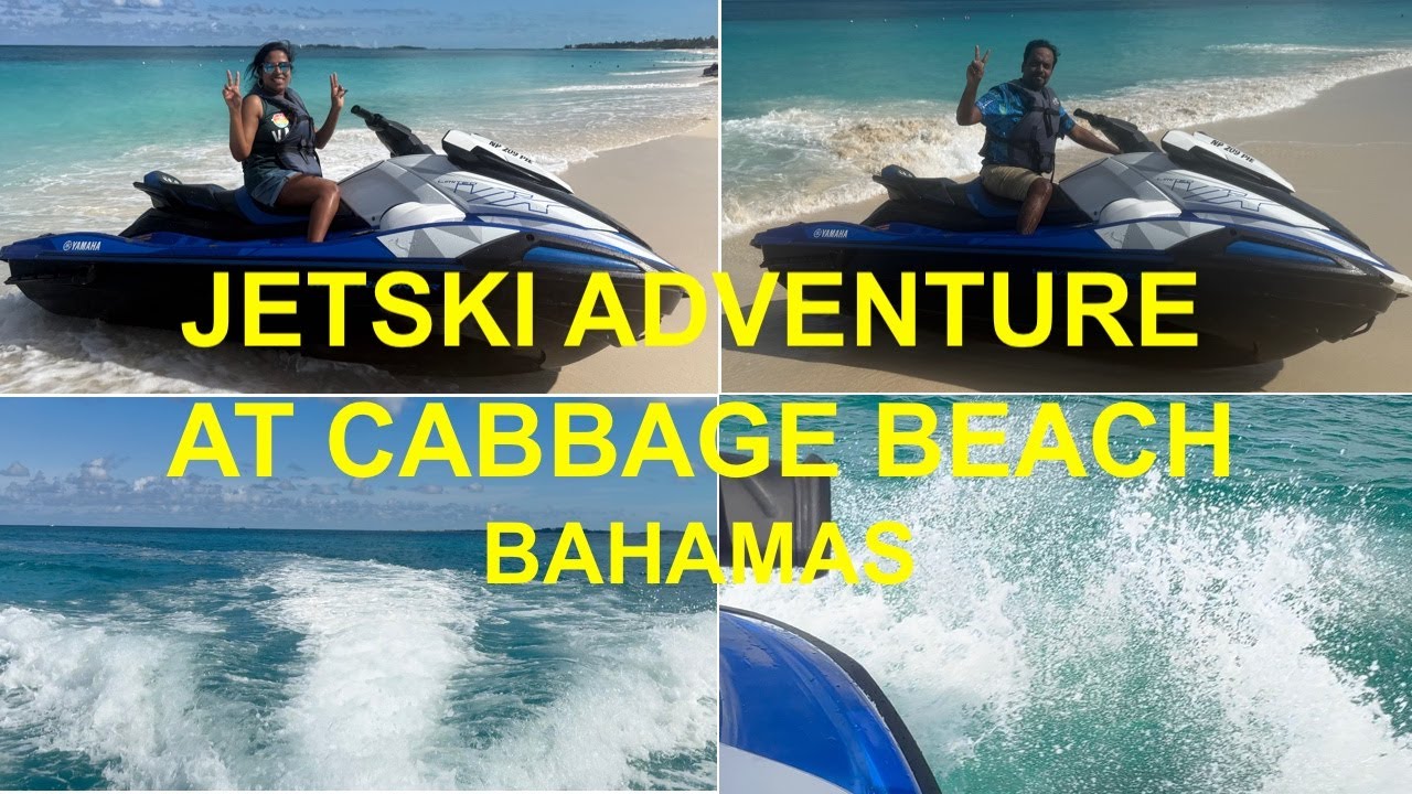 Jetski adventure at Cabbage Beach, Bahamas | Royal Caribbean Cruise Series-Video 3 in Tamil Vlog|4K
