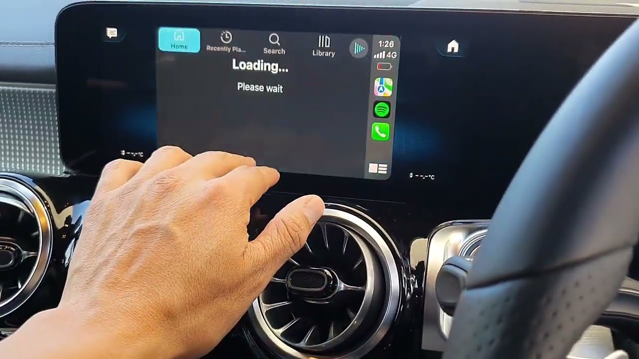 Viseeo Play2Air Smallest Wireless Carplay adapter for iphone in the market tested Mercedes Benz EQB