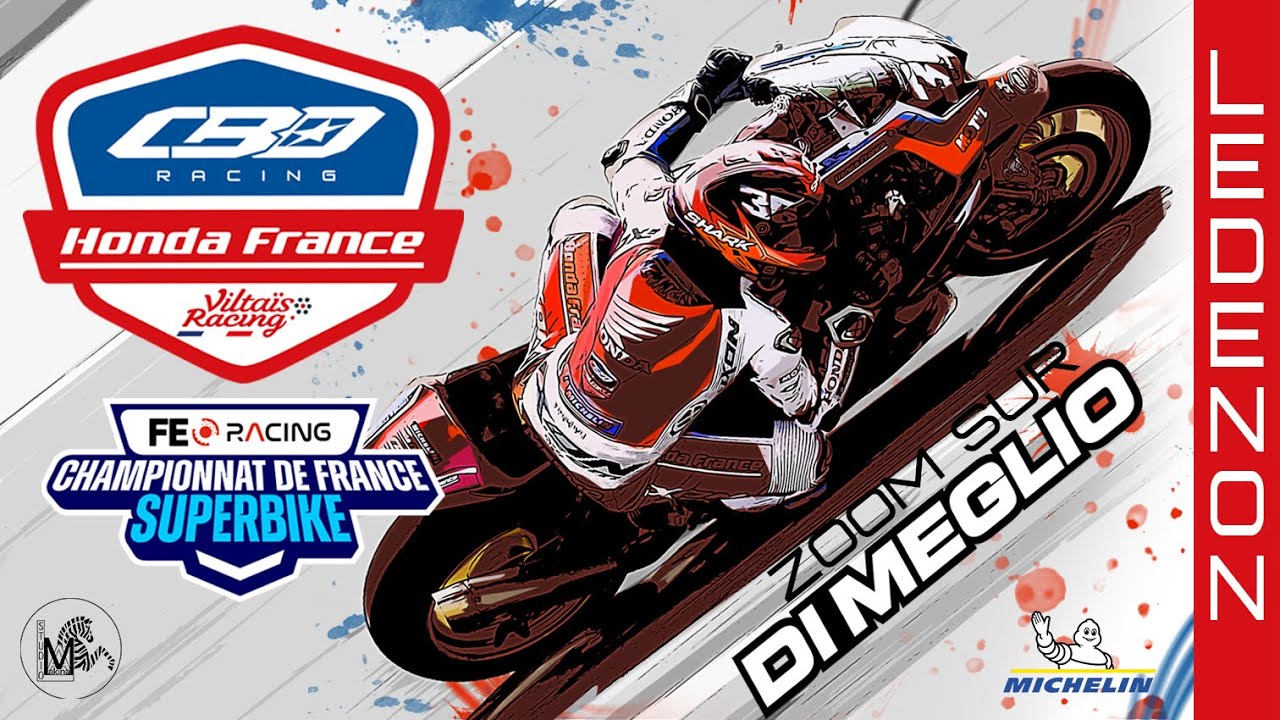 FSBK 2023 round 3 ledenon /// team CBO RACING HONDA FRANCE /// zoom MIKE DI MEGLIO N°36