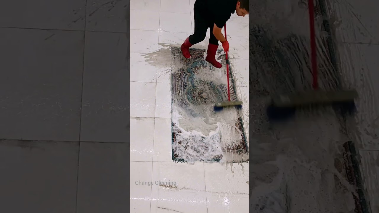 Dirty outdoor carpet cleaning satisfying ASMR #asmr #cleaningcarpet #dirtycarpetcleaning