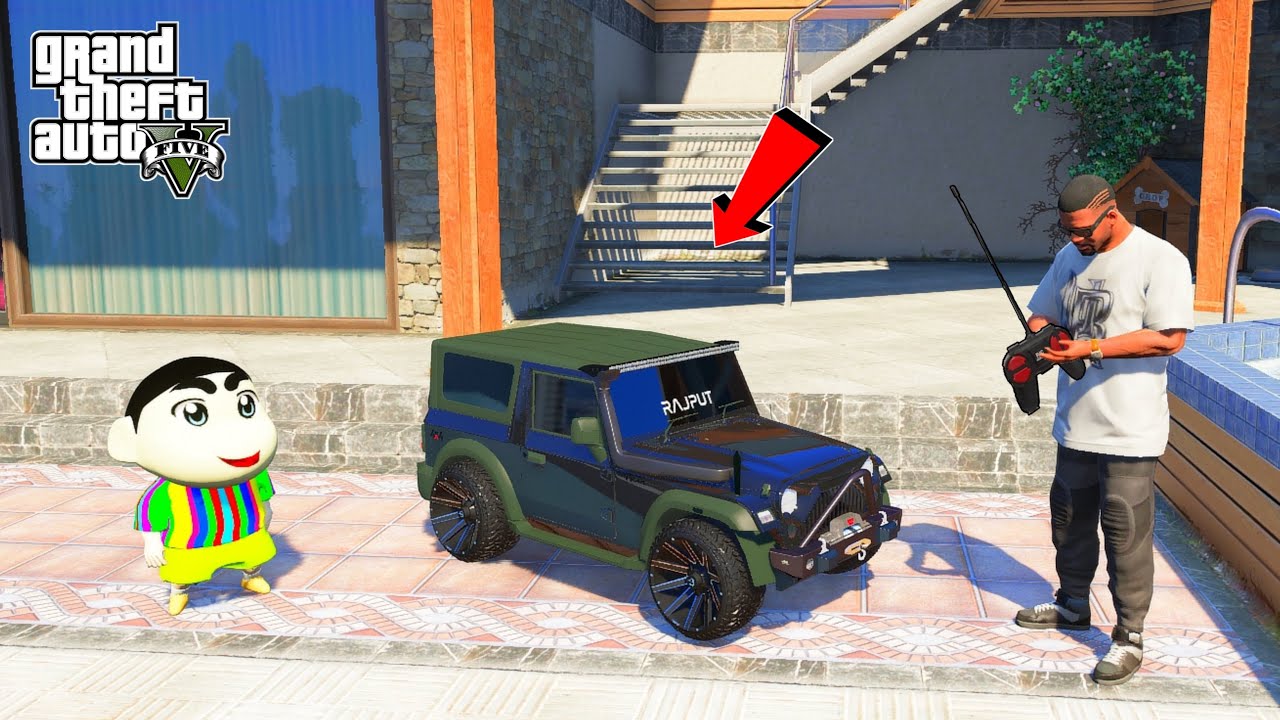 Franklin & shinchan Buy Mini RC Modified Thar in GTA 5 | JNK GAMER