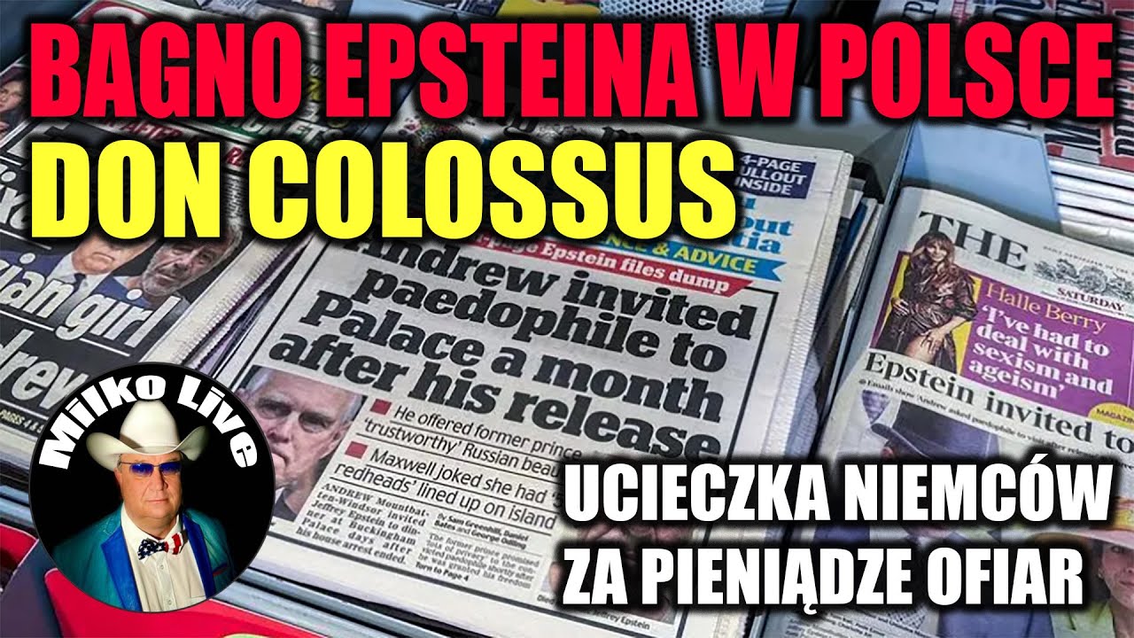 Bagno Epsteina w Polsce. Złoty pomnik Trumpa "Don Colossus". Alarm w szpitalu pocisk w tyłku.