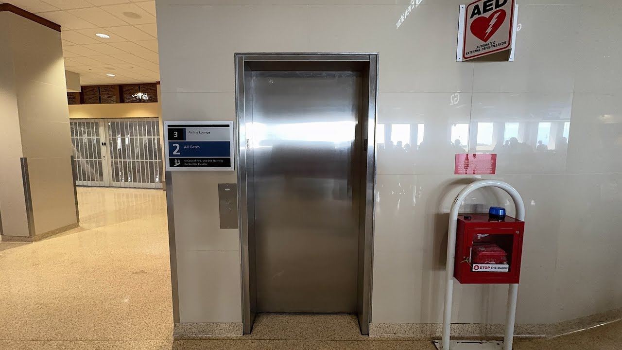 Honolulu HI, Kone Ecodisc Elevator at the Honolulu Airport