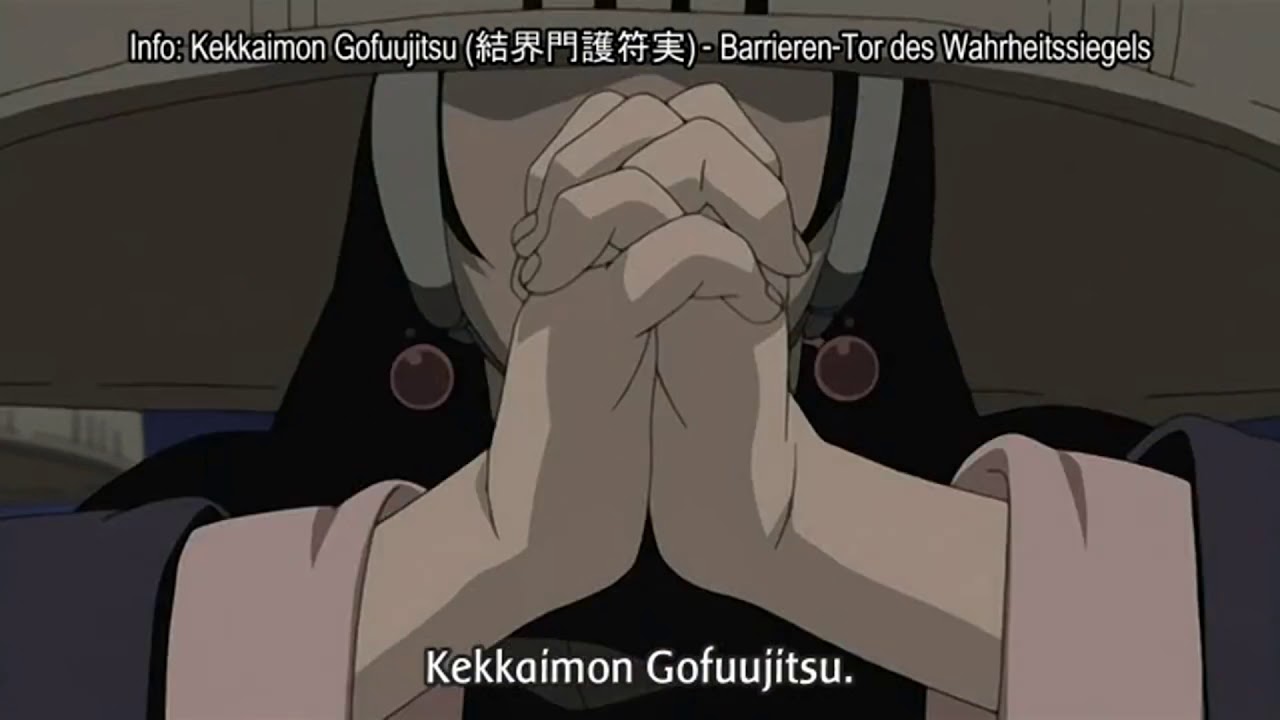 Naruto longest Jutsu (Kekkaimon Gofuujitsu Hachimonheijou)