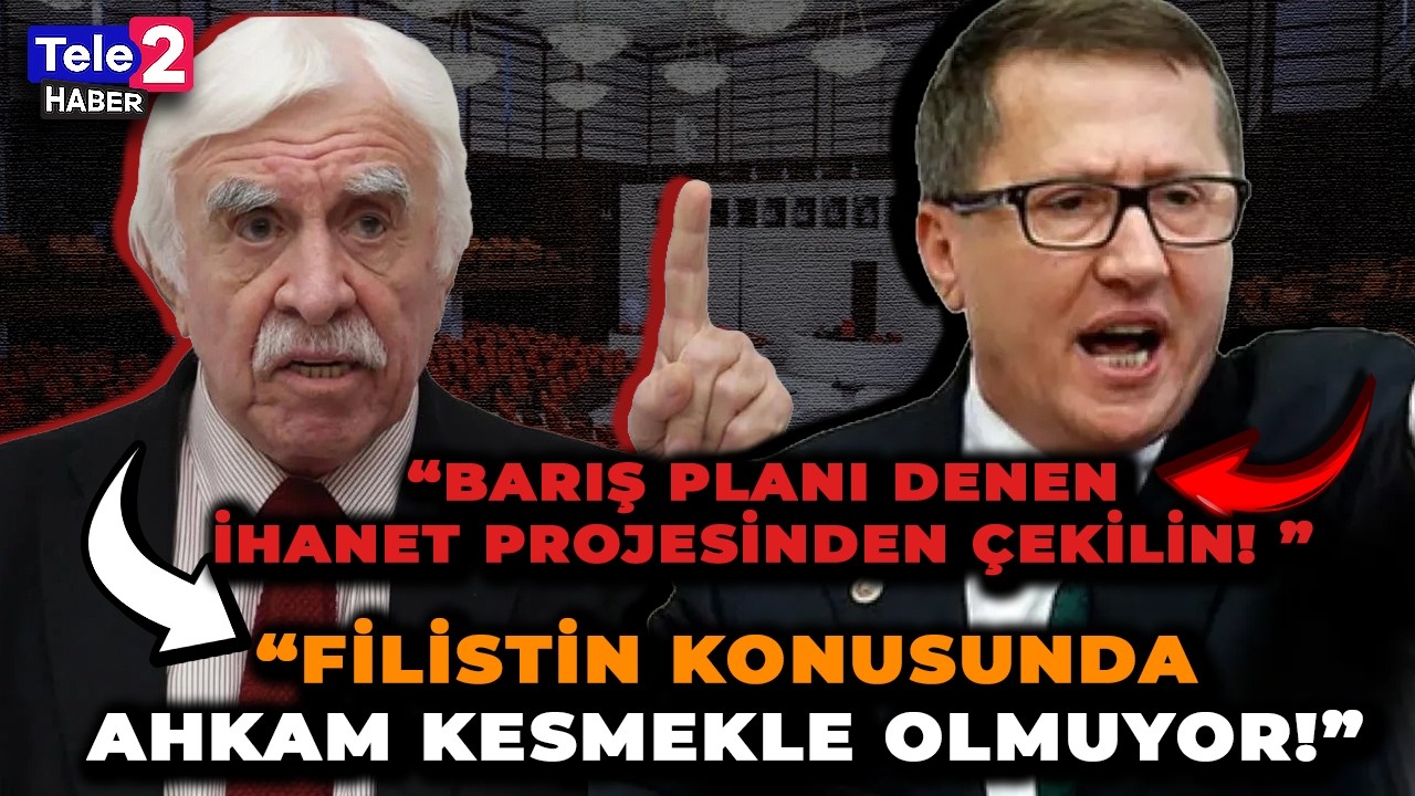 Meclis'te AKP'ye İsrail tepkisi! DEM'li Çandar kürsüde Hakan Fidan'ın fotoğrafını gösterdi!