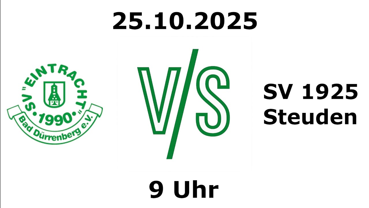 1. Spieltag - SV Eintracht Bad Dürrenberg II - VS -  SV 1925 Steuden I