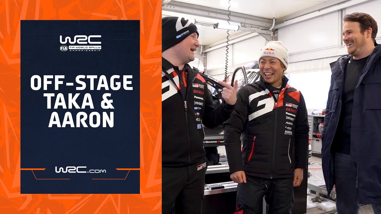 WRC Off-Stage: Chatting with Taka & Aaron!