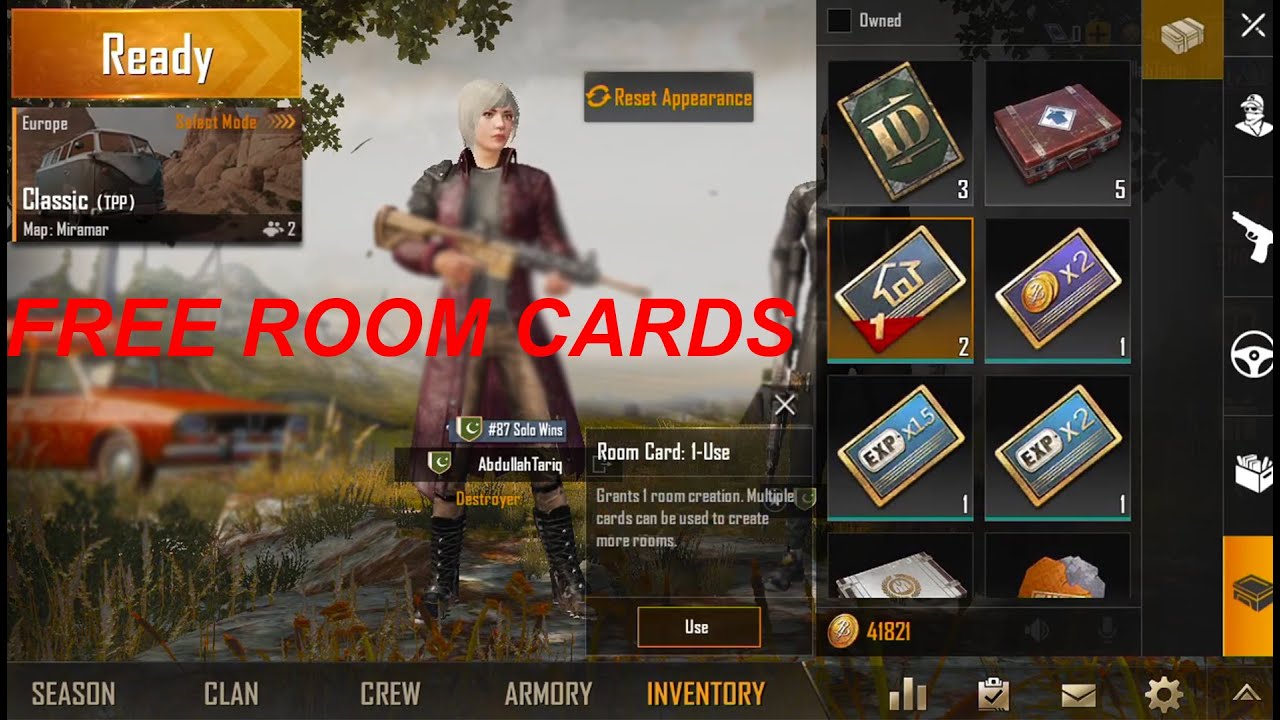 how to get free custom room card