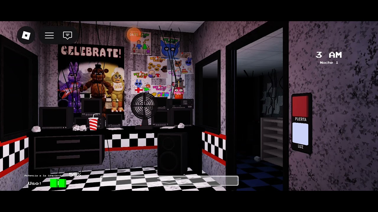 Jugando fnaf 1 :)