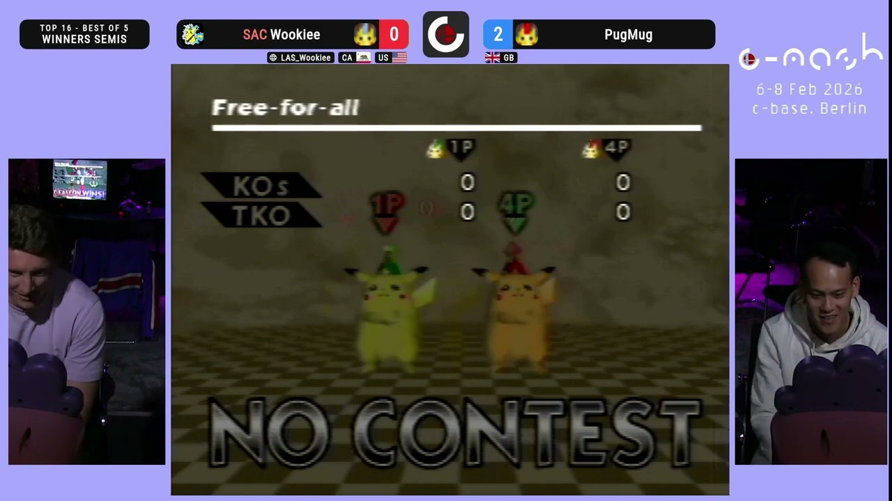 c-mash 2026 Winners Semis | Wookie (Pikachu) vs PugMug (Pikachu) | Super Smash Bros. (N64)