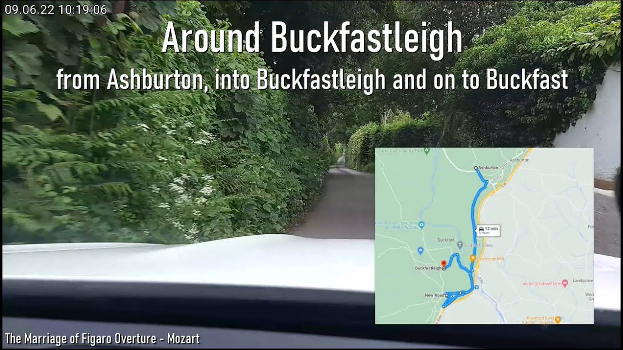 A drive around Buckfastleigh, Devon, UK