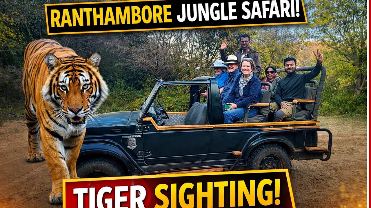 Jungle safari at Ranthambore #vlog #incredibleindia 