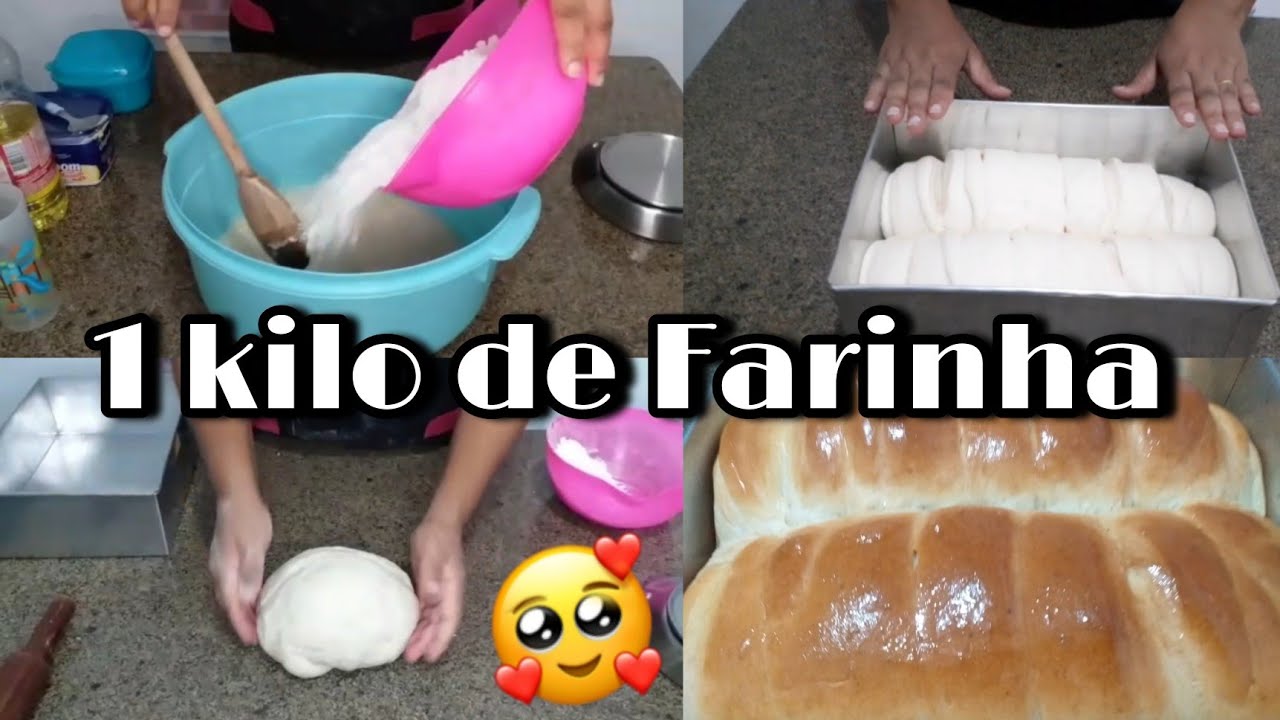 QUER APRENDER A FAZER PÃO CASEIRO COM 1 KILO DE FARINHA? ENTÃO ASSISTA ESSE VÍDEO 🍞😱