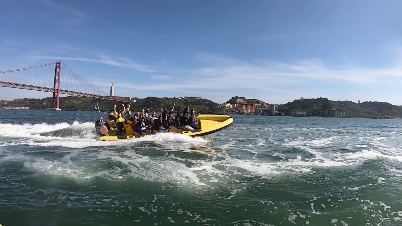HIPPOspeed: Passeio de Lancha Rápida no rio Tejo, Lisboa
