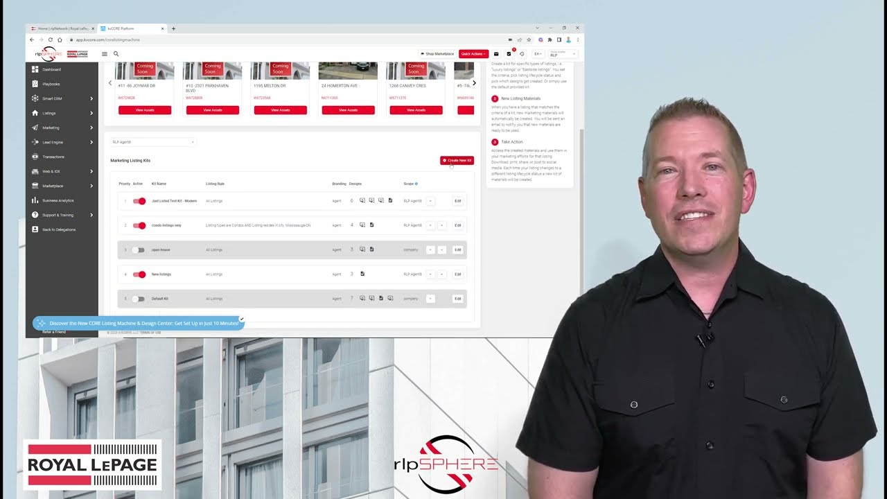 rlpSPHERE's Core Listing Machine & Design Centre