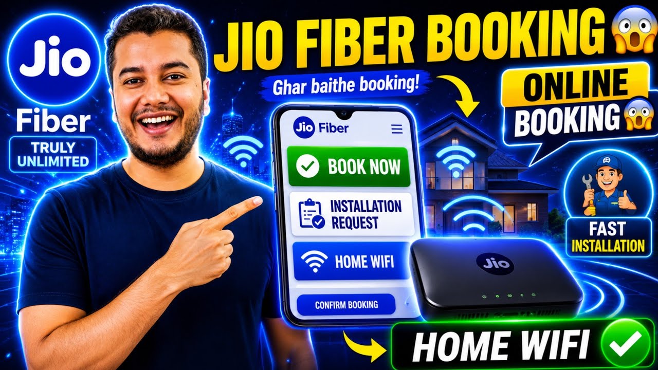 Jio Fiber Book Kaise Kare 🔥 | How to Book Jio Fiber | Jio WiFi Connection Kaise Lagwaye