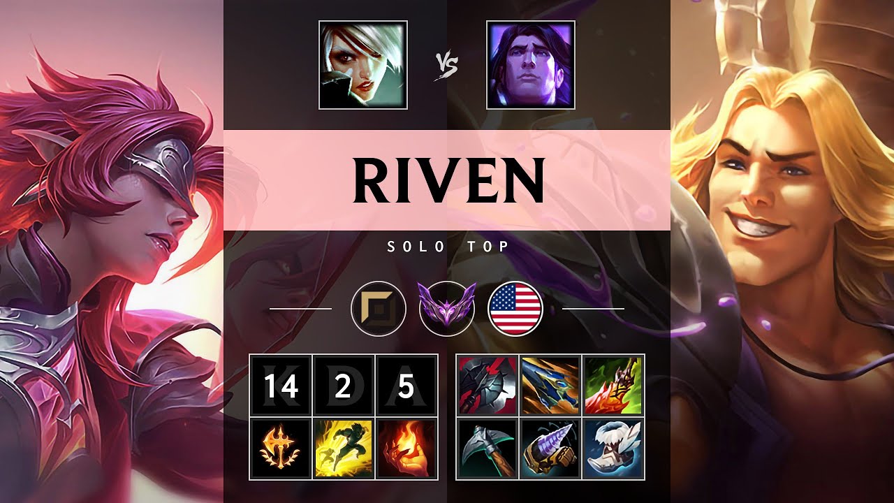 Riven Top vs Taric: Triple Kill, Legendary - NA Master Patch 14.24