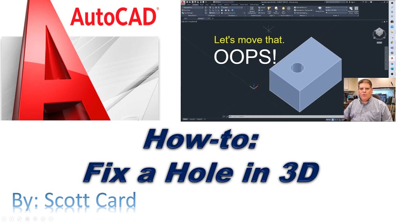 AutoCAD Fix a Hole Size or Position (remake)
