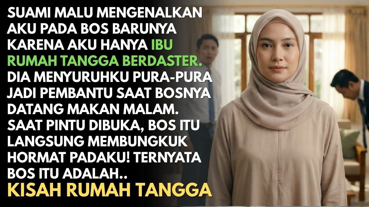 SUAMI MALU ISTRI BERDASTER DISURUH JADI PEMBANTU, BOS BARU MALAH MEMBUNGKUK HORMAT