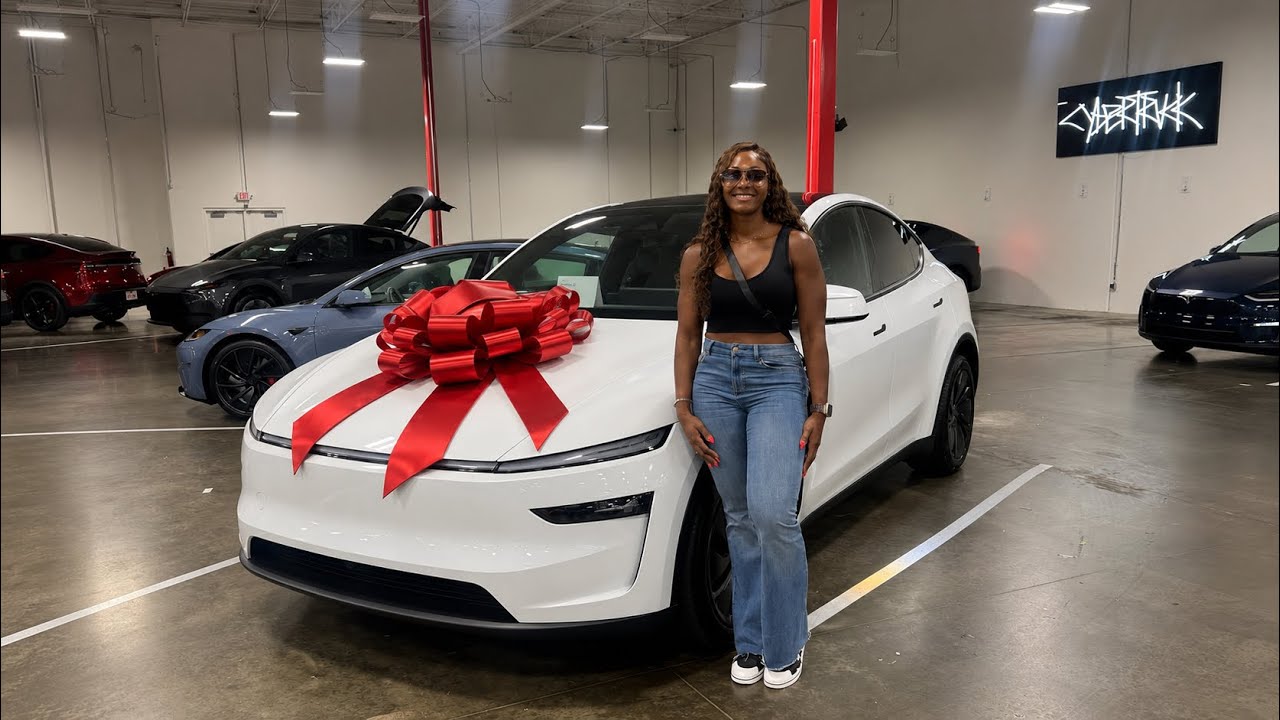 TAKING DELIVERY OF HER 2026 TESLA MODEL Y