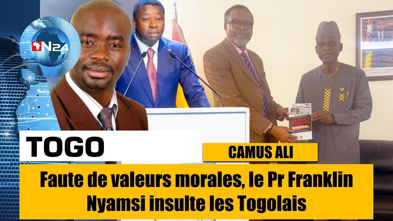 CAMUS ALI : Faute de valeurs morales, le Pr F. Nyamsi insulte les Togolais et le panafricanisme