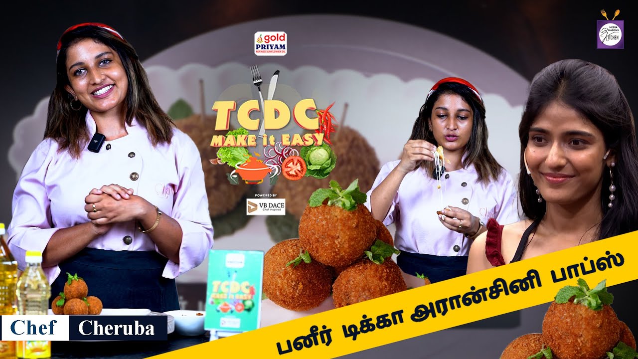 TCDC Make It Easy| Paneer Tikka Arancini Balls Recreation By Chef Cheruba| 🥄 Mediamasons Kitchen 🍴