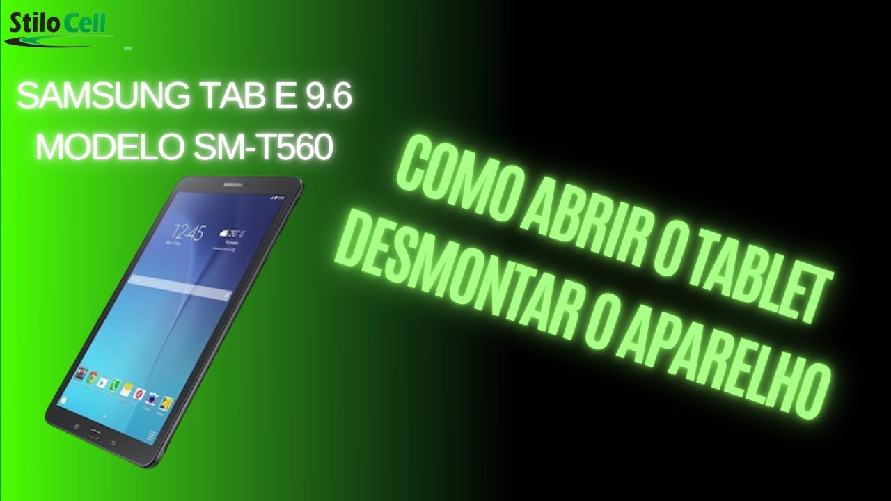 Samsung Tab E 9.6 (SM-T560) como abrir