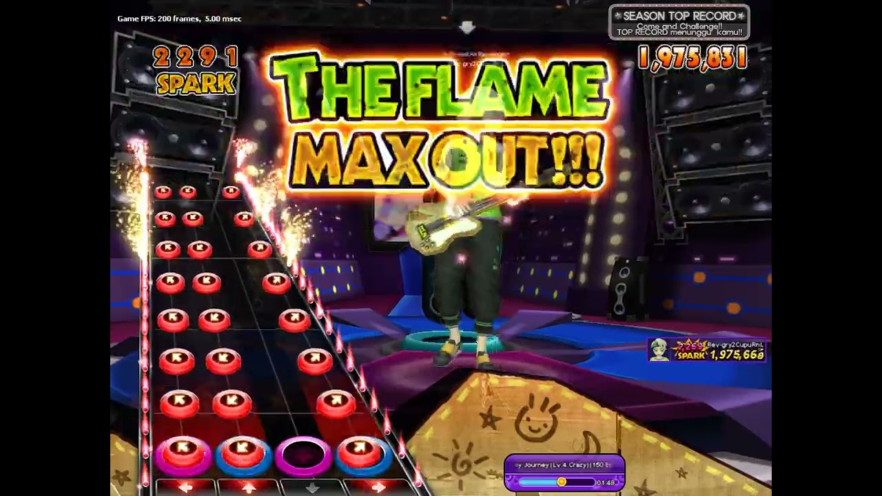 The Fiery Concert - The Peggies - Dreamy Journey (Lv 4 Crazy) with Flame Out