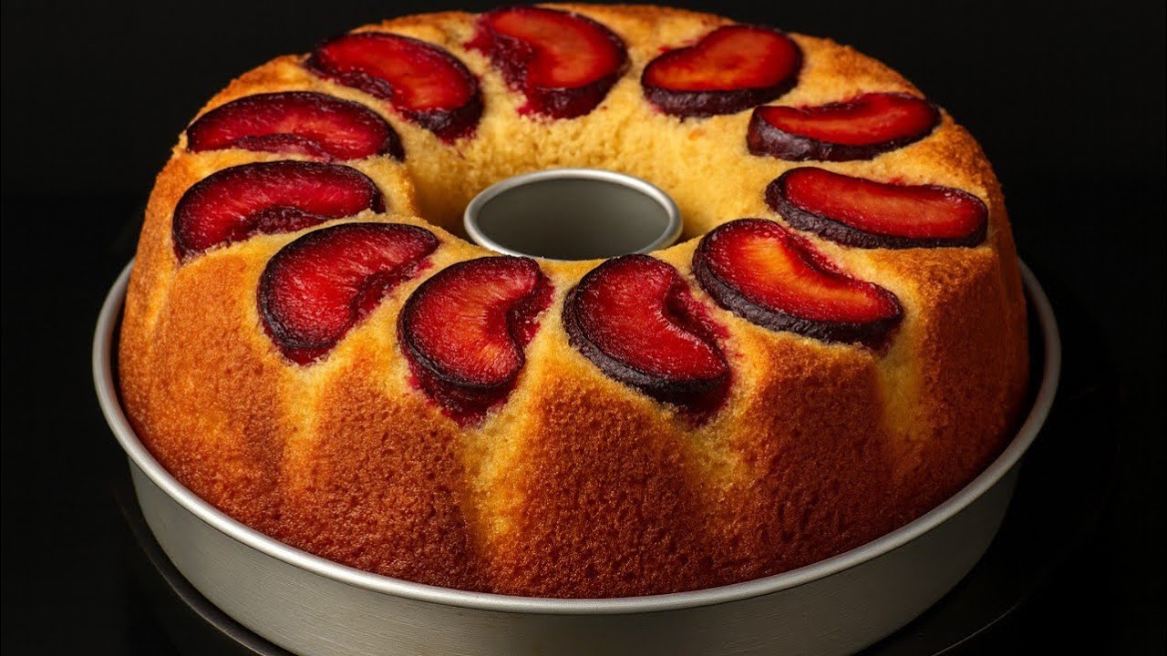 „Saftiger Pflaumenkuchen mit Joghurt | Einfaches Rezept“