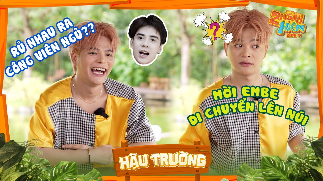Nghi vấn RHYDER rủ Quang Hùng MasterD ra công viên ngủ, embe mơ hồ với từ điển genZ|BTS 2 Ngày 1 Đêm