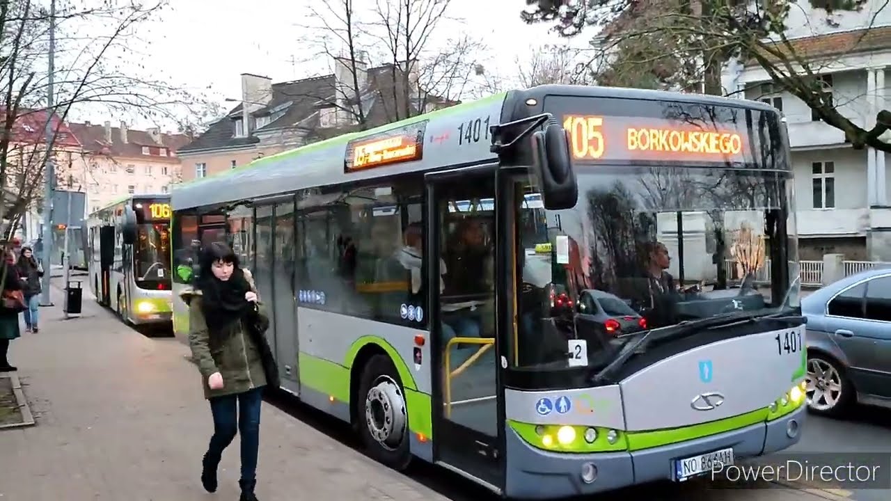 Solaris Urbino 10 III #1401 (MPK Olsztyn) (🚌105) *Pierwszy dzień służby Solarisów Urbino 10 w MPK*