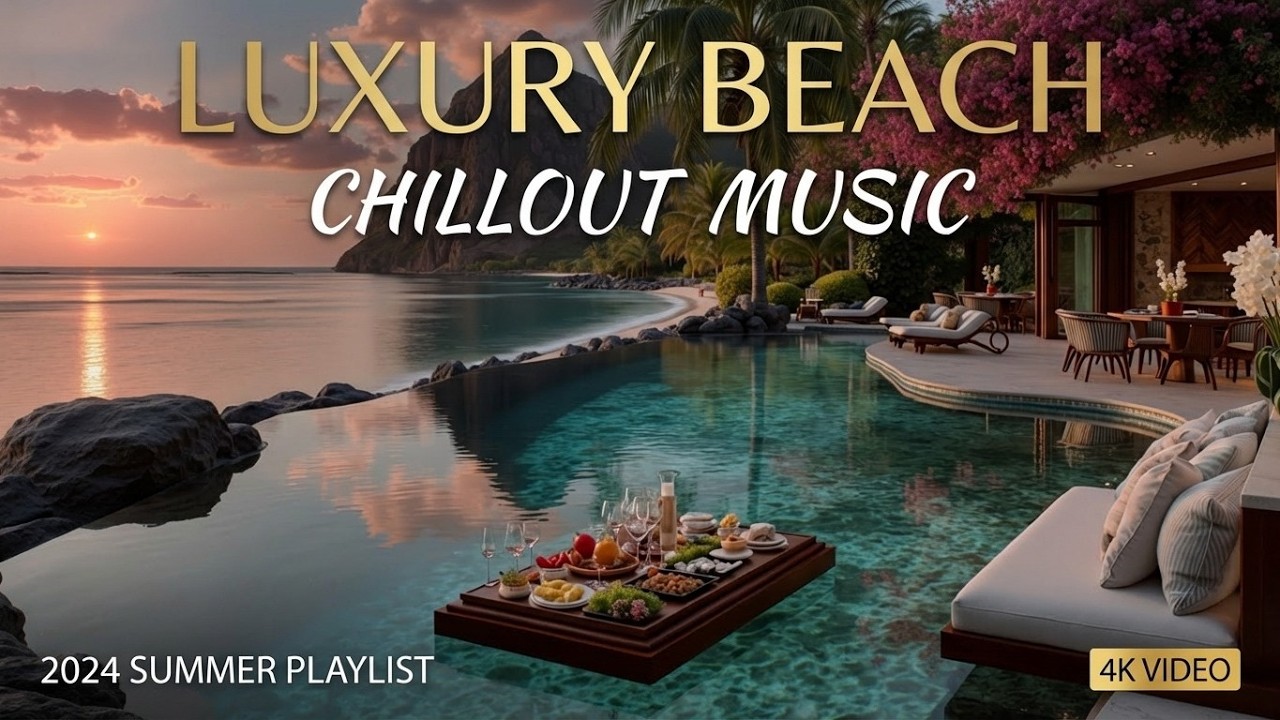 Luxury Beach Chillout ~ Теплые Закатные Отражения Океана | Спокойная Расслабляющая Музыка 2026