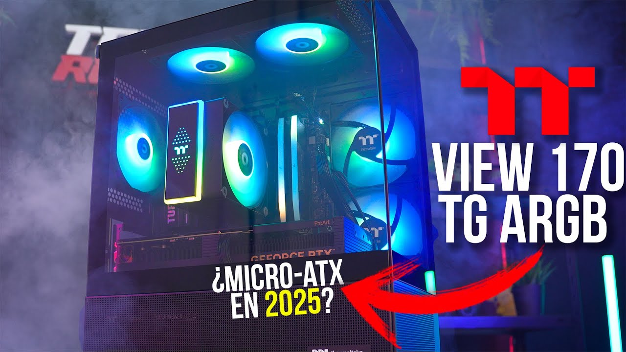 THERMALTAKE VIEW 170 TG ARGB – ¿EL MEJOR GABINETE MICRO-ATX EN 2025?