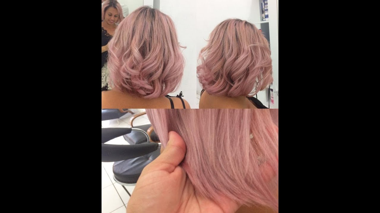 como fazer cabelo rosa pastel, feito com Coloração passo a passo 2018 por jhonatan hairs