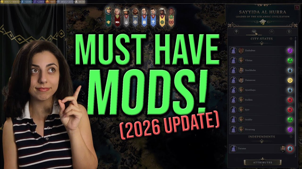 Моды для Civ 7, которые вам ОБЯЗАТЕЛЬНО нужно установить!