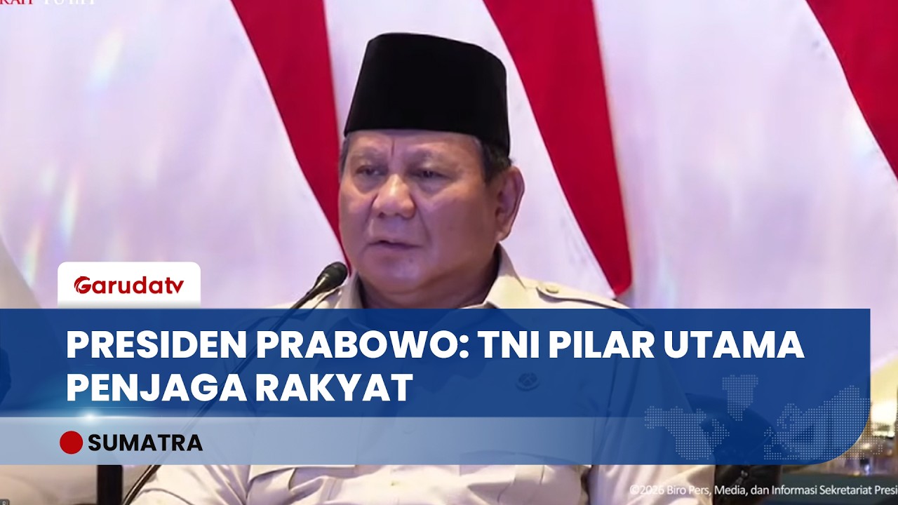 Resmikan Jembatan Baru, Presiden Prabowo: TNI Adalah Pilar Utama Penjaga Rakyat