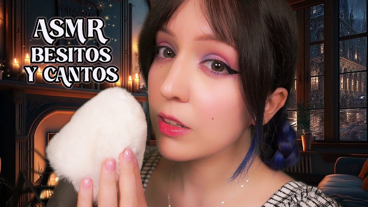 ⭐ASMR BESITOS y CANTOS Para Dormir Profundo 🌙 Caricias, Mouth Sounds y Sonidos de Lluvia🌧️