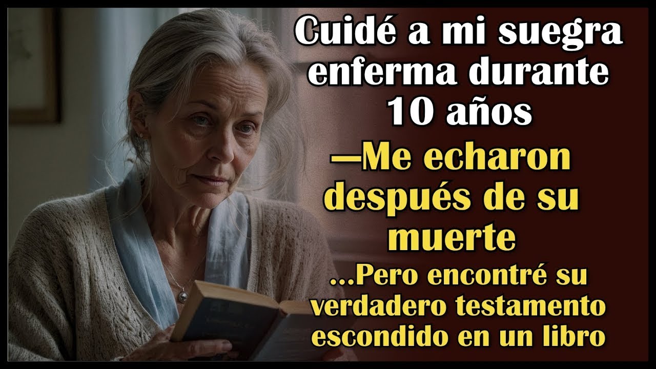 Cuidé 10 años a mi suegra—Me echaron… hasta que hallé su testamento en un libro