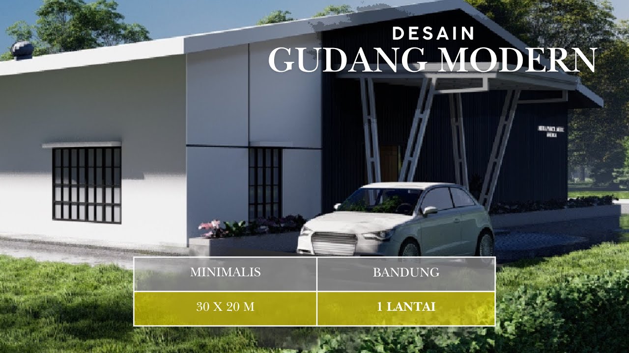 Megah dan Fungsional! Desain Bangunan Gudang & Pabrik Industrial Modern