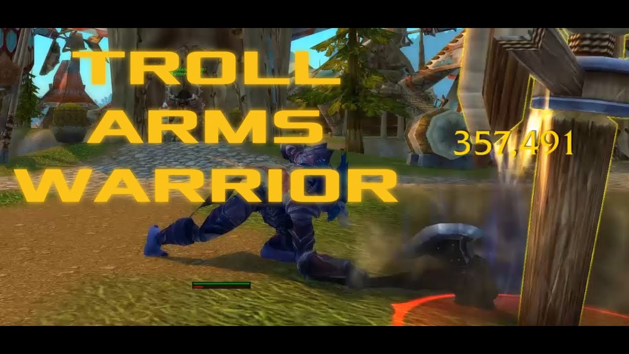 WoW Legion alpha: Troll Arms Warrior
