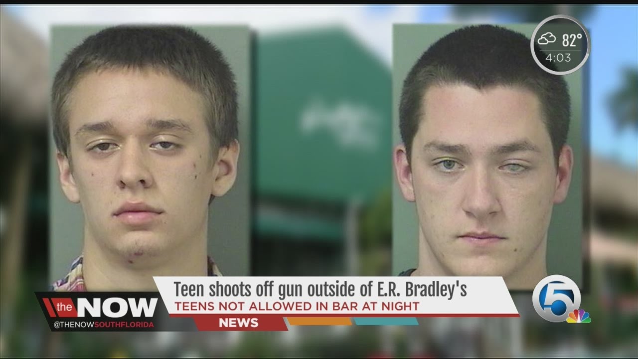 Teen shoots off gun outside of E.R. Bradley's