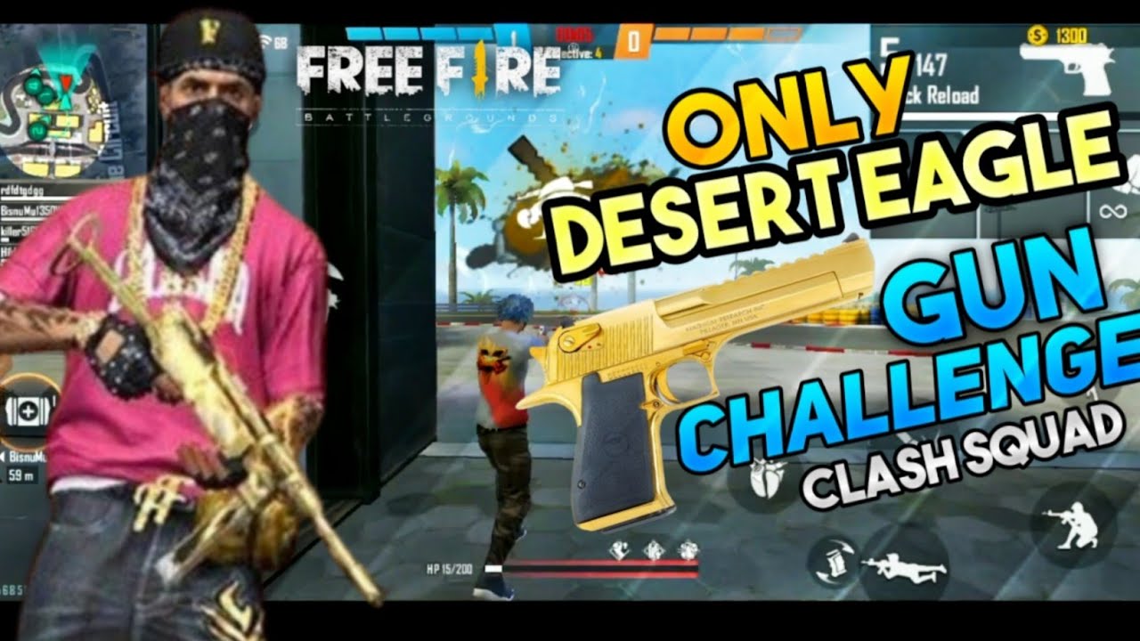 Only desert eagle gun Challenge in free fire 🔥🔥/#KTARMY
