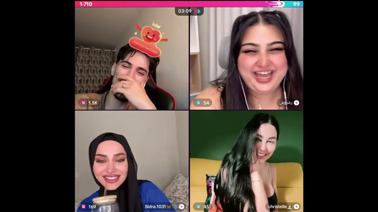 وائل جولات رباعيه  مع رشروش و سيدرا كلو ضحك وناسه